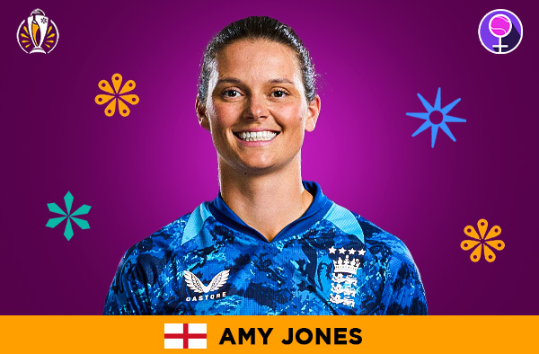 Amy Jones for England in the Women's ODI World Cup 2025 | Image Credits: Female Cricket