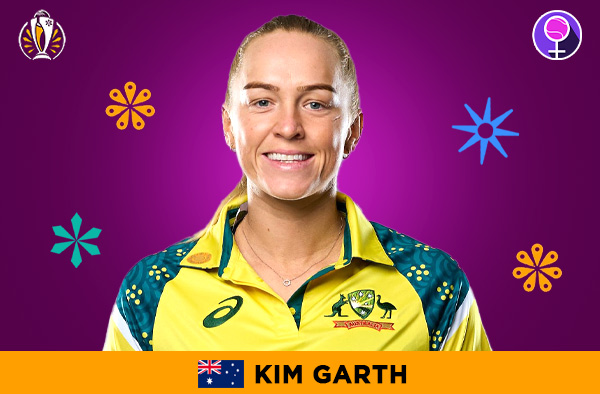 Kim Garth for Australia in the Women's ODI World Cup 2025 | Image Credits: Female Cricket