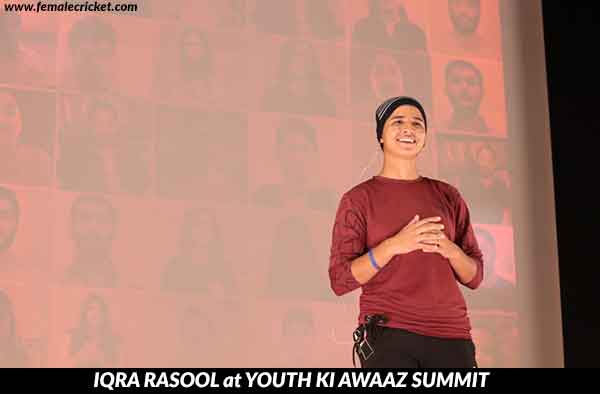 Iqra Rasool at Youth Ki Awaaz Summit