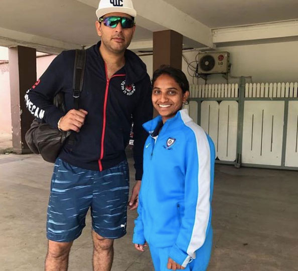 Yuvraj Singh and Anuja Patil