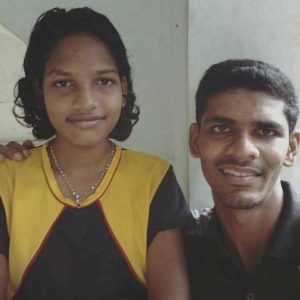 Asha Joy with Coach Aaron George Thomas