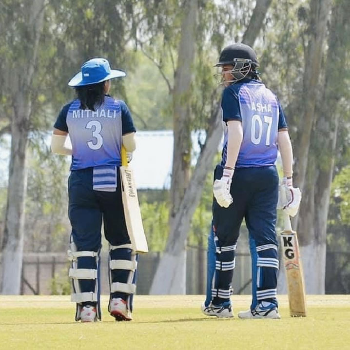 Mithali Raj and Asha Joy 