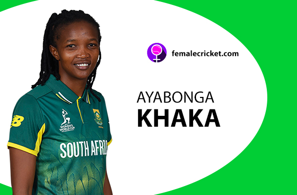Ayabonga Khaka. Women's T20 World Cup 2020
