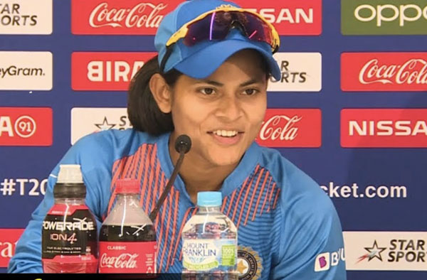 Radha Yadav. Pic Credits: ICC
