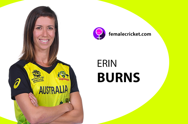Erin Burns. Women's T20 World Cup 2020