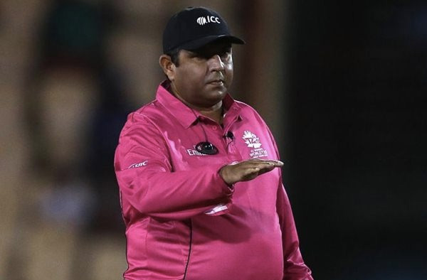 Umpire Ahsan Raza. (Photo by Matthew Lewis-IDI/IDI via Getty Images)