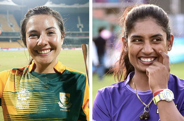 Sune Luus and Mithali Raj. PC: ESPN Cricinfo