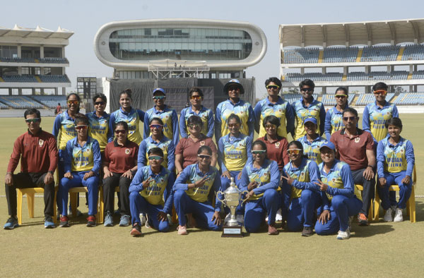 Railways emerge Winners of Senior Women's One Day Trophy. PC: BCCIWomen/Twitter