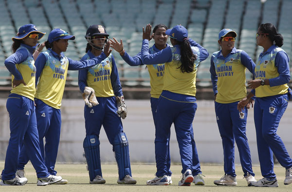 Railways beat Jharkhand in the Finals by 7 Wickets. PC: BCCIWomen / Twitter