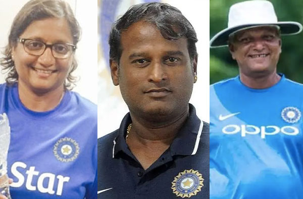 L-R: Purnima Rau, Ramesh Powar, WV Raman