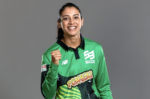 Smriti Mandhana for Southern Brave. PC: Twitter
