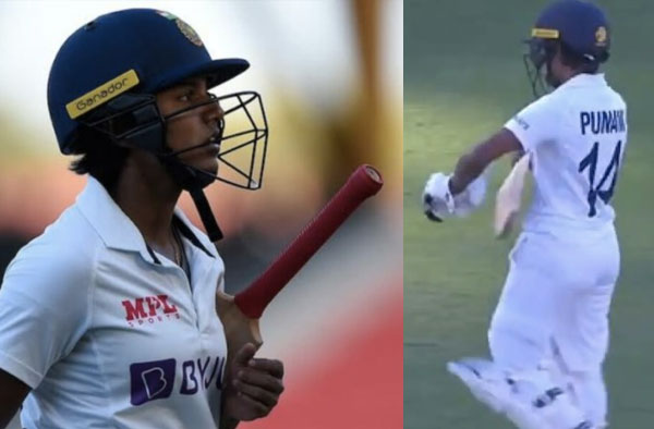 Punam Raut walks away despite Umpire giving not-out