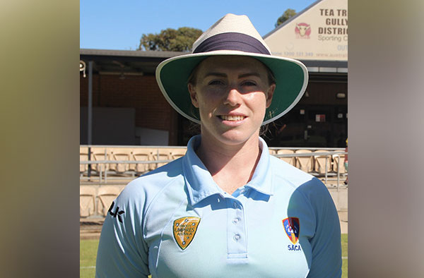 Mary Waldron as Cricket Umpire. PC: http://www.community.cricket.com.au/
