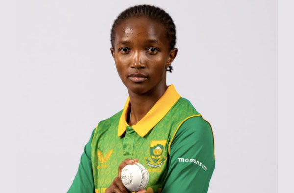 Ayabonga Khaka completes 100 One Day International Wickets. PC: ICC/Getty Images