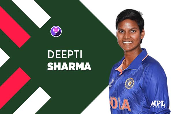 Player Profile of Deepti Sharma in Women's Cricket World Cup 2022. PC: jeetwins88.com