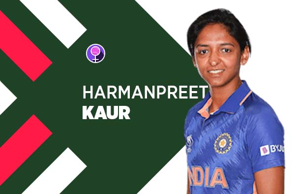 Player Profile of Harmanpreet Kaur in Women's Cricket World Cup 2022. PC: jeetwins88.com