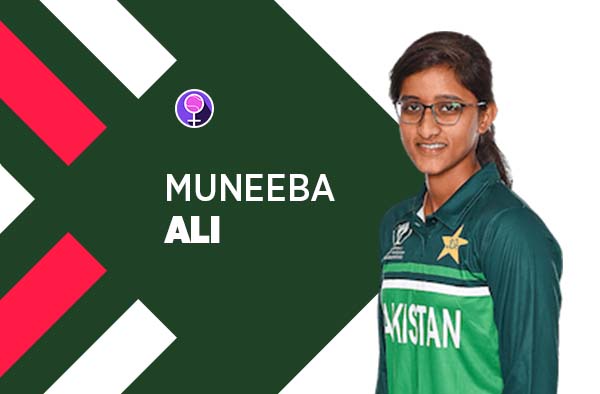 Player Profile of Muneeba Ali in Women's Cricket World Cup 2022. PC: jeetwins88.com