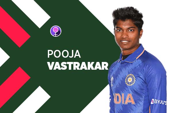 Player Profile of Pooja Vastrakar in Women's Cricket World Cup 2022. PC: jeetwins88.com