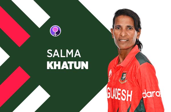 Player Profile of Salma Khatun in Women's Cricket World Cup 2022. PC: jeetwins88.com