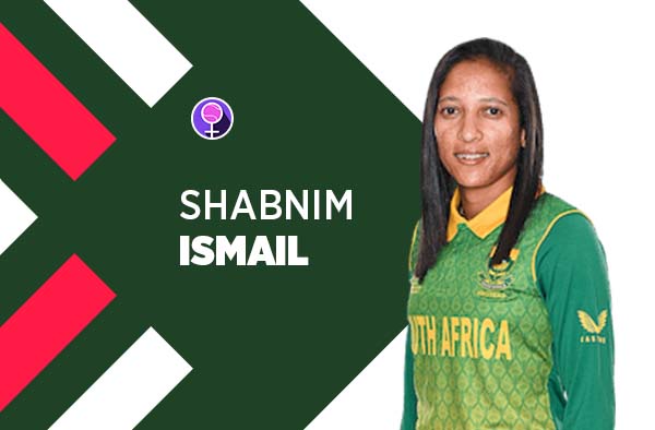 Player Profile of Shabnim Ismail in Women's Cricket World Cup 2022. PC: jeetwins88.com