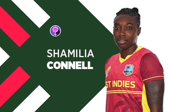 Player Profile of Shamilia Connell in Women's Cricket World Cup 2022. PC: jeetwins88.com
