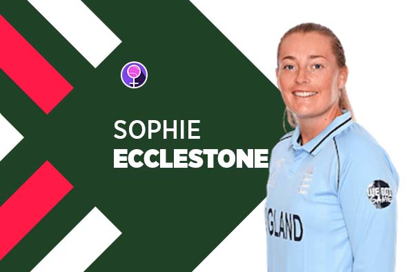 Player Profile of Sophie Ecclestone in Women's Cricket World Cup 2022. PC: jeetwins88.com