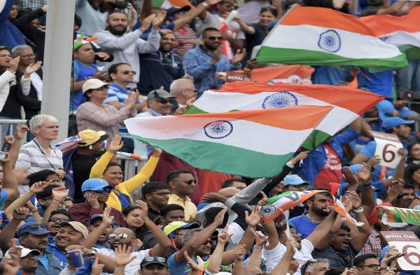 Indian Fans at the Lords Stadium for the Finals of India vs England during 2017 Women's Cricket World Cup. PC: Getty Images