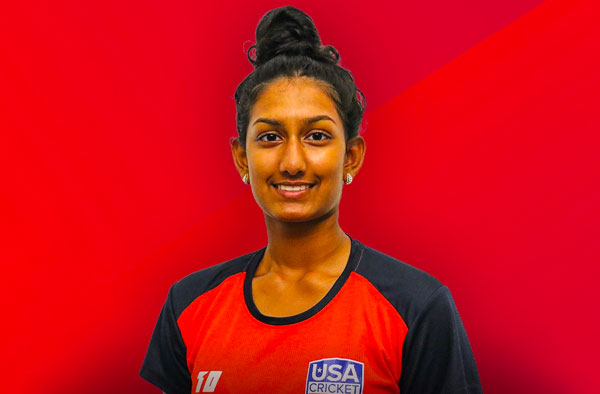 Geetika Kodali. PC: USA Cricket / Twitter