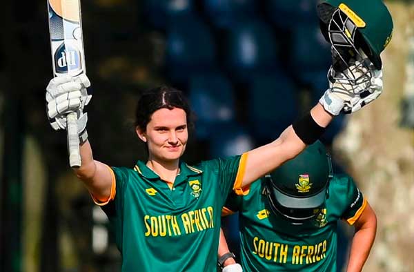 Laura Wolvaardt's Century breaks several records. PC: Getty