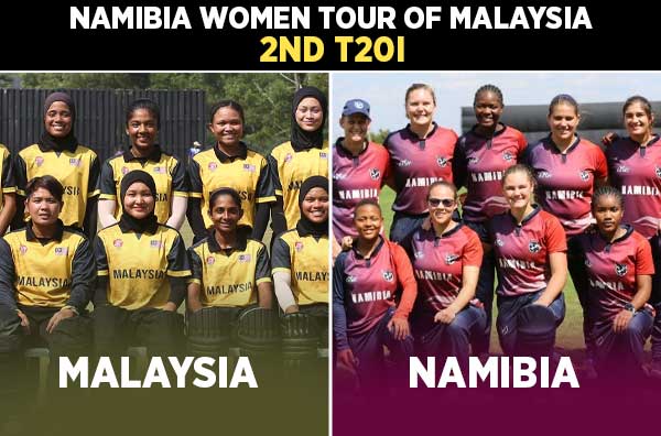 2nd T20I: Malaysia Women vs Namibia Women | Squads | Players to Watch | Fantasy Playing XI | Live Streaming | Pitch Report