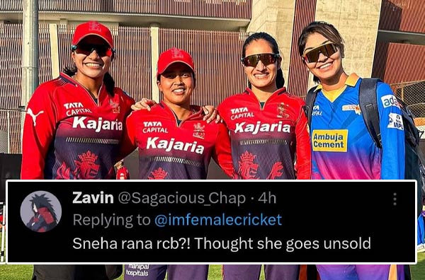 Fans Puzzled as Sneh Rana Spotted in RCB Jersey During Net Session
