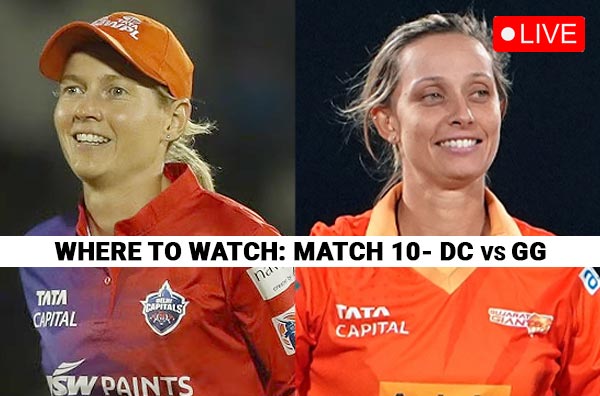 Where to Watch Match 10 of WPL 2025 – Delhi Capitals vs Gujarat Giants? Live Streaming Details