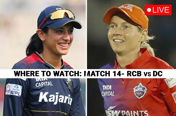 Where to Watch Match 14 of WPL 2025 – Royal Challengers Bengaluru vs Delhi Capitals? Live Streaming Details