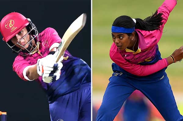 Esha Oza and Indhuja Nandakumar shine as ECB women upset Essex in 2025 T20 Counties Super Cup