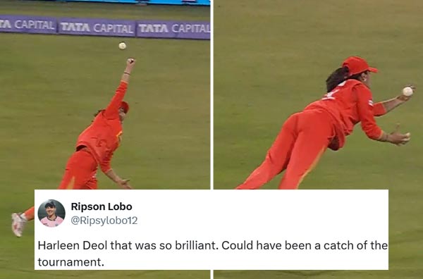 Harleen Deol's Spectacular Dive Wins Hearts as Fans Shower Praise