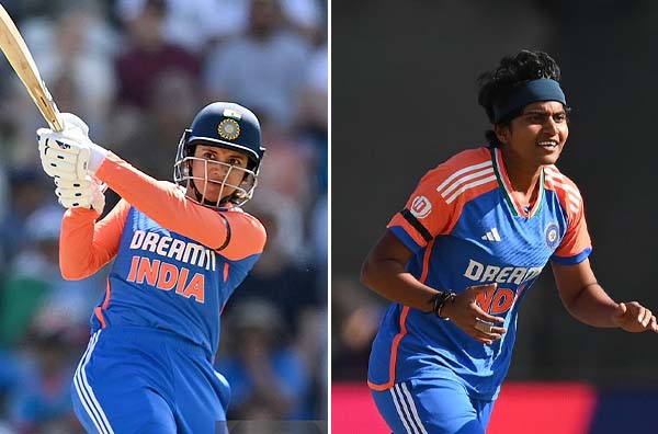 Smriti Mandhana and N Shree Charani Star as India Registers 97-Run Win over England in 1st WT20I