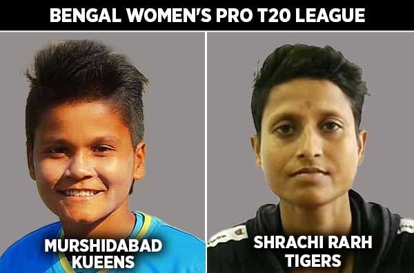 Match 10: Murshidabad Kueens Women vs Shrachi Rarh Tigers Women | Squads | Players to Watch | Fantasy Playing XI | Live Streaming | Pitch Report