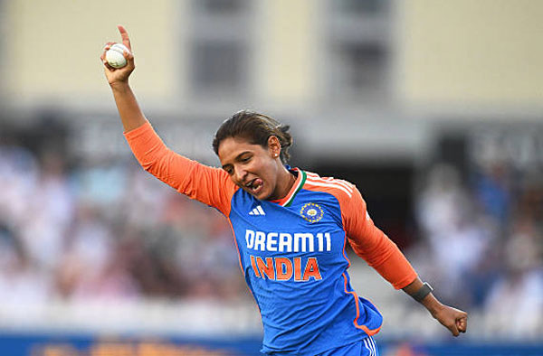 Harmanpreet Kaur: The Powerhouse Leader. PC: Getty