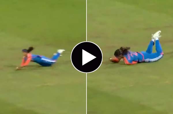 Watch Video: Radha Yadav Takes a Blinder to Dismiss Amy Jones in the 5th T20I At Edgbaston