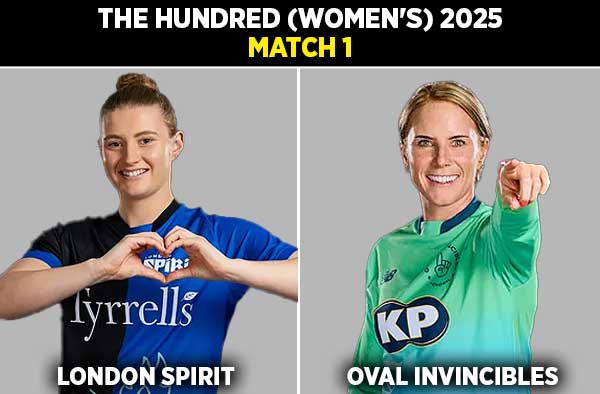 Match 1: London Spirit Women vs Oval Invincibles Women | Squads | Players to Watch | Fantasy Playing XI | Live Streaming | Pitch Report