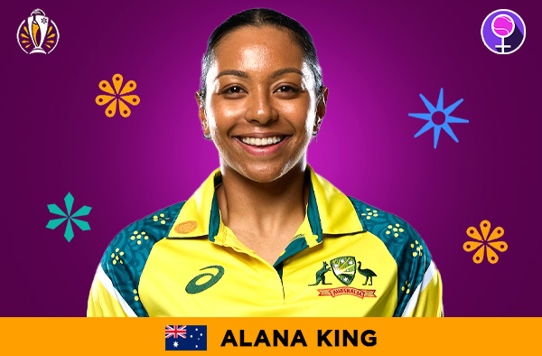 Alana King for Australia in the Women's ODI World Cup 2025 | Image Credits: Female Cricket