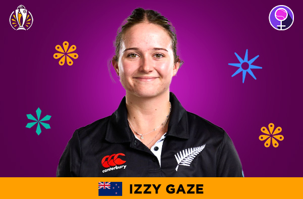 Izzy Gaze for New Zealand in the Women's ODI World Cup 2025 | Image Credits: Female Cricket