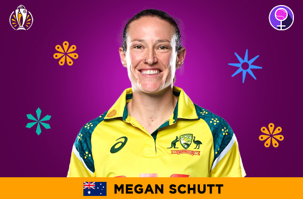 Megan Schutt for Australia in the Women's ODI World Cup 2025 | Image Credits: Female Cricket