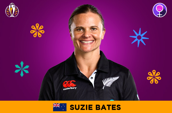 Suzie Bates for New Zealand in the Women's ODI World Cup 2025 | Image Credits: Female Cricket