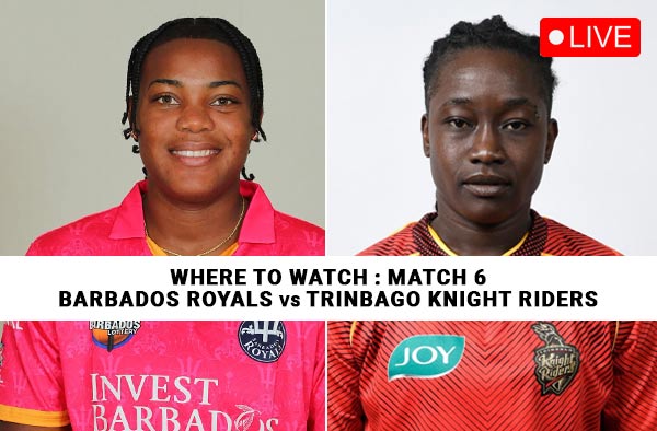 Where to Watch Match 6: Barbados Royals Women vs Trinbago Knight Riders Women | Live Streaming Details