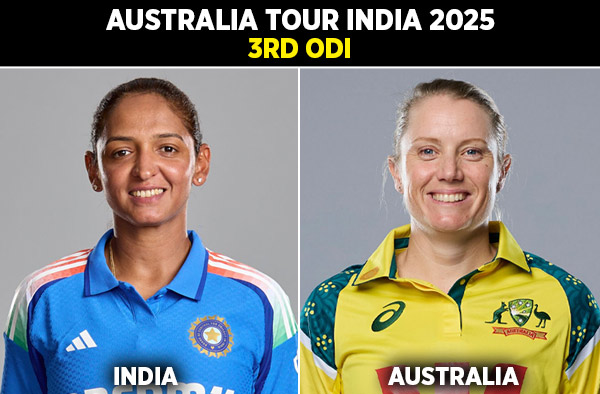 3rd ODI: India Women vs Australia Women | Squads | Players to Watch | Fantasy Playing XI | Live Streaming | Pitch Report