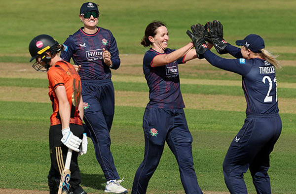 All-Round Lancashire Secure Finals Berth Despite Kathryn Bryce's Century for The Blaze