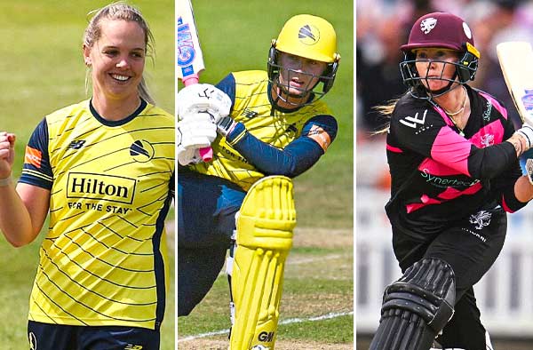 Freya Davies, Freya Kemp Star in Hampshire's Win; Amanda-Jade Wellington Leads in Somerset's Victory